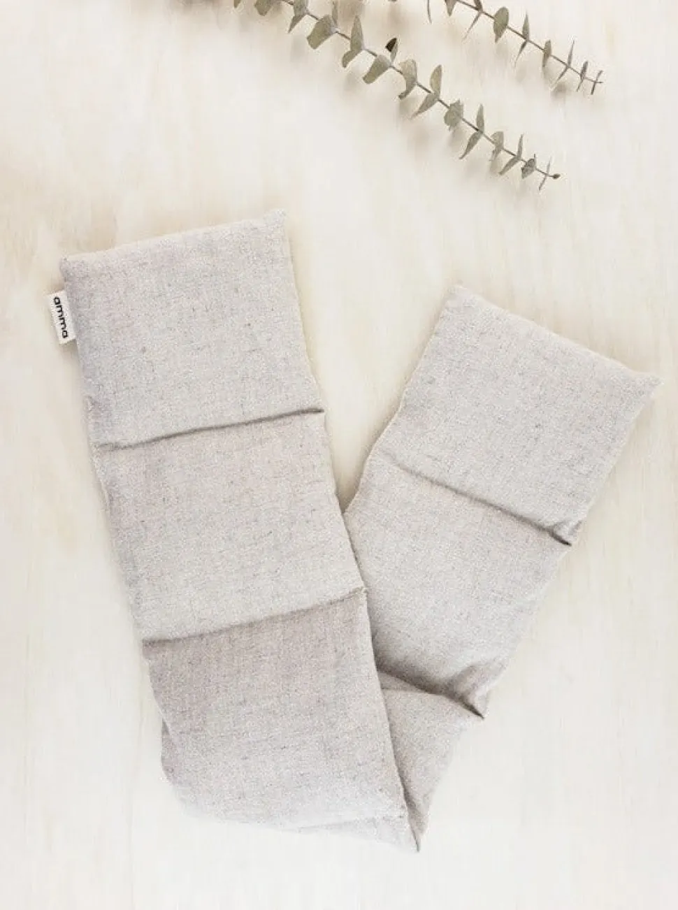 AMMA THERAPIE Heating Cushion for Shoulders - Hemp and Organic Cotton Sand