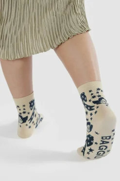BAGGU Crew Socks - Cherub Bows