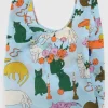 BAGGU Large Reusable Bag - Cats Table