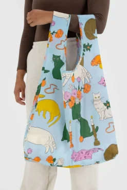 BAGGU Large Reusable Bag - Cats Table