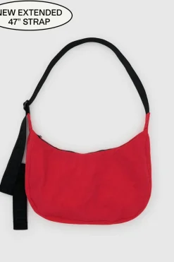 BAGGU Medium Crescent Nylon Bag - Candy Apple