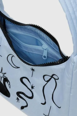 BAGGU Nylon Mini Shoulder Bag - Embroidered Ballet Icons