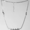 BILAK JEWELRY Flame and Lightning Necklace - Sterling Silver