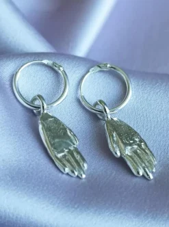 BILAK JEWELRY Hands Earrings - Sterling Silver