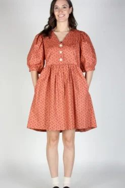 BIRDS OF NORTH AMERICA Fieldfare Dress - Berry Sheaf