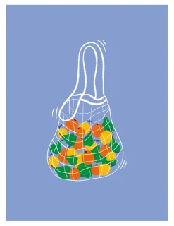 BLACK PEARL Net bag poster