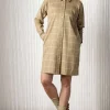 BODYBAG Robe Chemise Sussex - Camel Grid