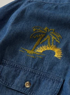 BRIXTON Bowery Overshirt - Indigo
