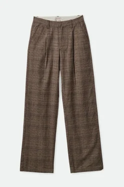 BRIXTON Ludlow Trousers - Brown and Cream