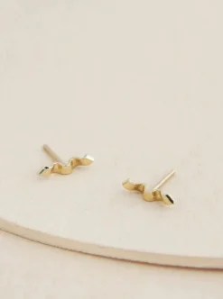 CAMILLETTE Folded Ribbon Earrings