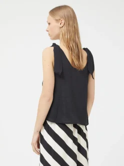 COMPANIA FANTASTICA Tied Top - Black