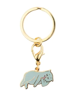 COUCOU SUZETTE Keychain - Gray Cat