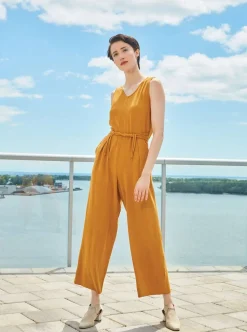 DAGG & STACEY Husband Jumpsuit - Toffee