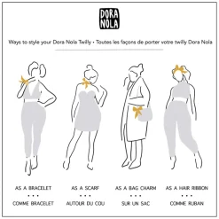 DORA NOLA Silk Twilly - Sketch