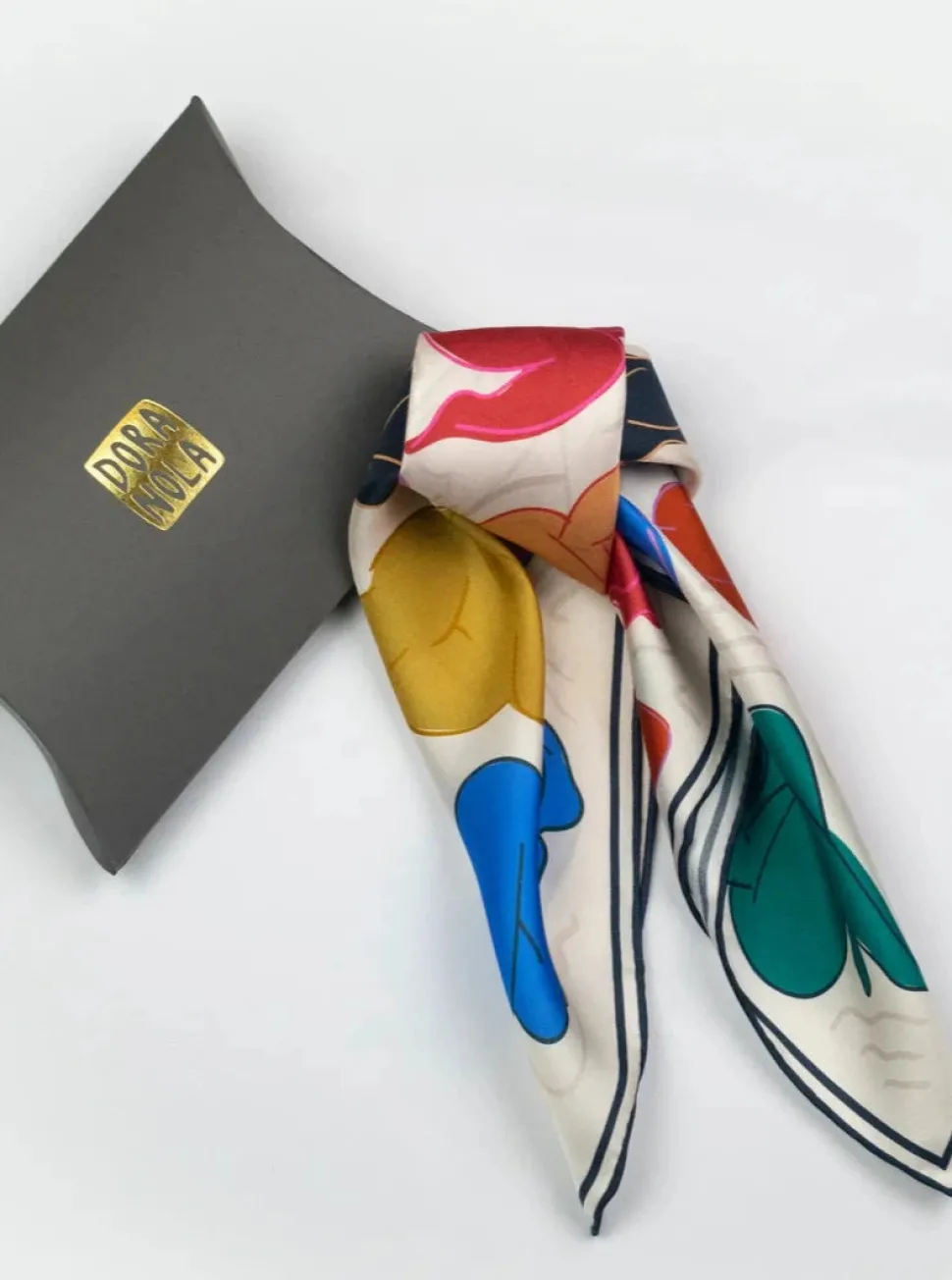 DORA NOLA Small Silk Scarf - History of Art