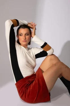 EVE LAVOIE There is an End Knit Cutout Top - Ivory