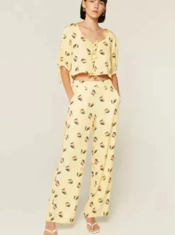 FANTASTIC COMPANY Pantalon Pêches - Jaune