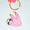 FRIDAY SOCK CO. Keychain - Pink Sloth
