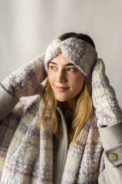 GIBOU Curly Fleece Scarf with Fringes