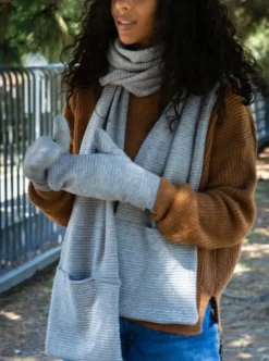 GIBOU Ribbed Scarf