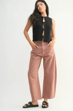 JUST BLACK DENIM Jean Barrel - Clay