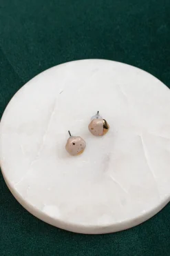 KAG Hexagon Ceramic Earrings