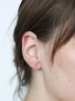 MAKSYM Mini Circle Earrings - Gold