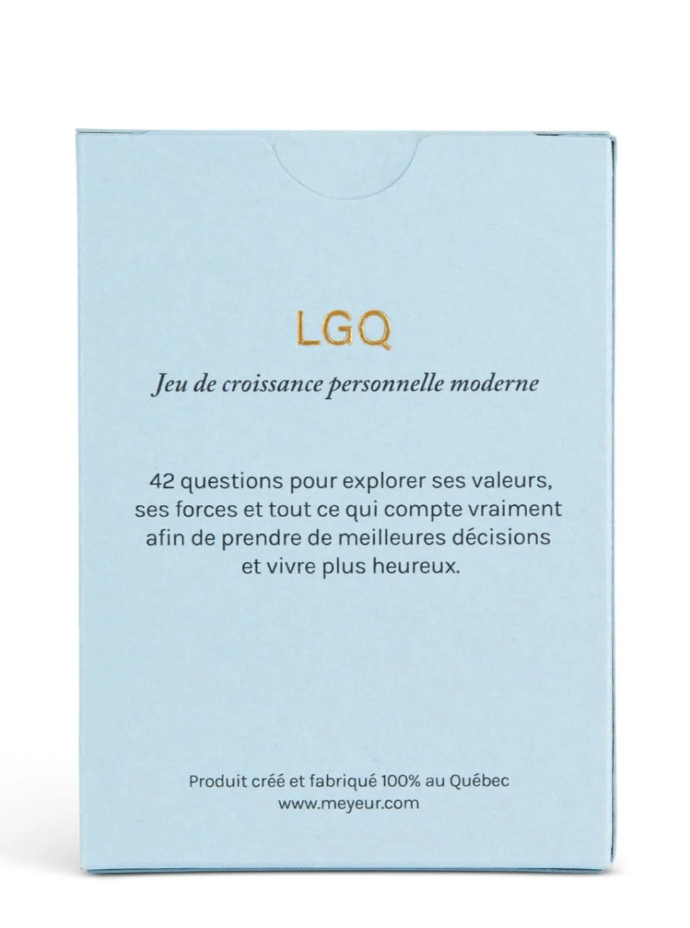 MEYEUR Conversation Game - The Big Questions (Self-knowledge)