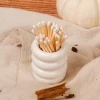 MIMI & AUGUST Ceramic Match Pot - White