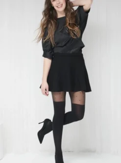MONDOR Tights Pattern 5768 - Black