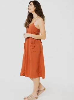 PINEAPPLE BANANAS Geneviève Dress - Burnt orange