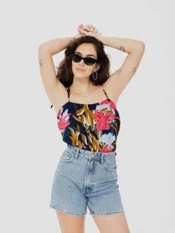 PINEAPPLE BANANAS Isabella Camisole - Tropical Navy