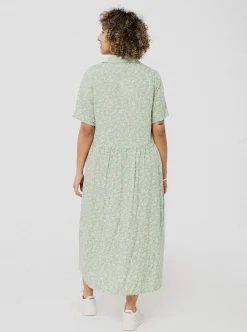 PINEAPPLE BANANAS Marguerite Dress - Green Flower