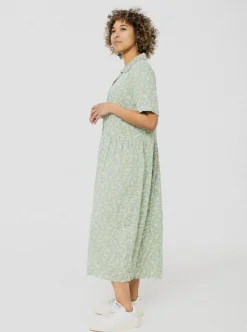 PINEAPPLE BANANAS Marguerite Dress - Green Flower