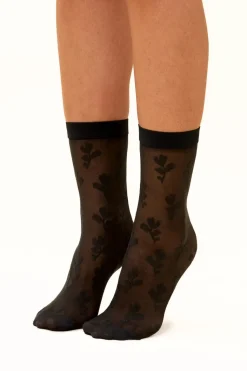 RACHEL Floral Transparent Socks