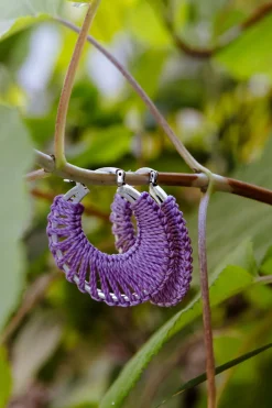 RAÏZ Zinnia Silver Earrings