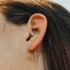 SARAH BIJOUX Large Trombone Hoops