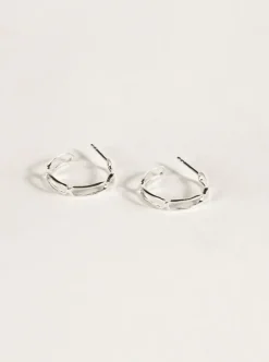 SARAH BIJOUX Large Trombone Hoops