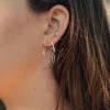 SARAH BIJOUX Large Trombone Hoops