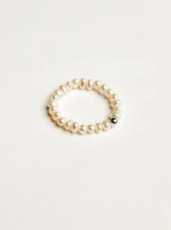 SARAH BIJOUX Pearl Bangle Ring