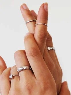 TWENTY COMPASS Dome Ring - Silver