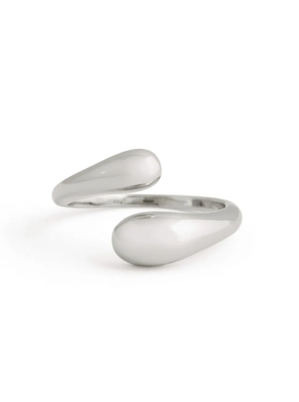 TWENTY COMPASS Double Dome Ring - Stainless Steel